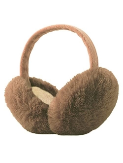 Belsen Womens Faux Furry Warm Soft Earmuffs Winter Outdoor Foldable Ear Warmers