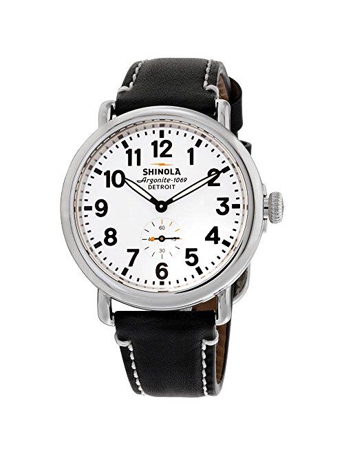 Shinola Detroit Unisex The Runwell 41mm - 10000019 White/Black