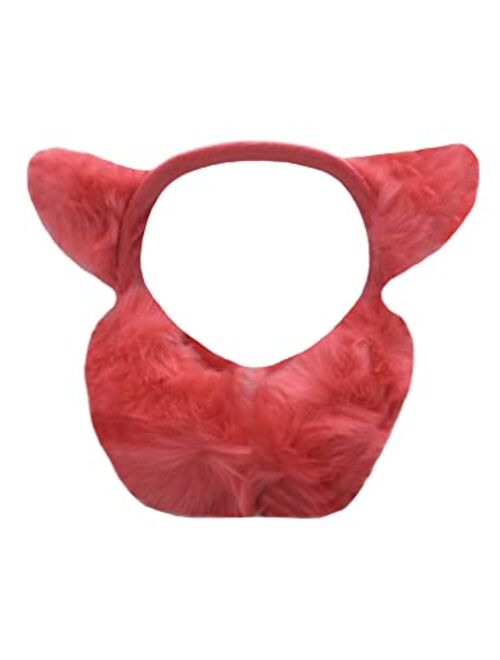 Hg Kangqi Cute Foldable Earmuffs with Cat Ears Ear Cover Fluffy Warm Winter