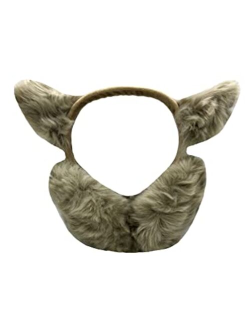 Hg Kangqi Cute Foldable Earmuffs with Cat Ears Ear Cover Fluffy Warm Winter