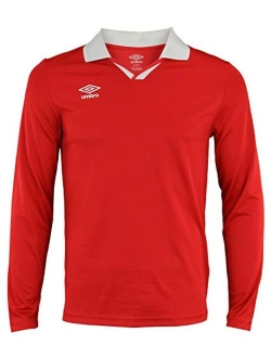 Mens Johnny Collar Long Sleeve Soccer Jersey