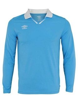 Mens Johnny Collar Long Sleeve Soccer Jersey