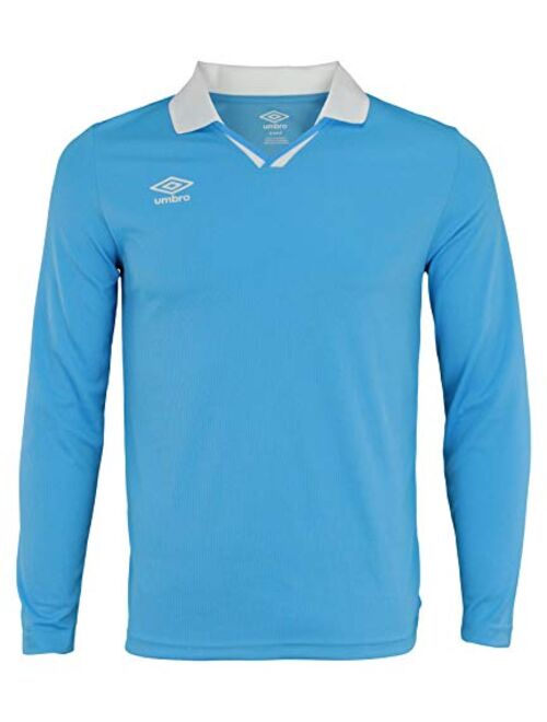 Umbro Mens Johnny Collar Long Sleeve Soccer Jersey