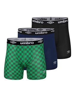 Men's Athletic Stretch 6" Boxer Briefs 3-Pack