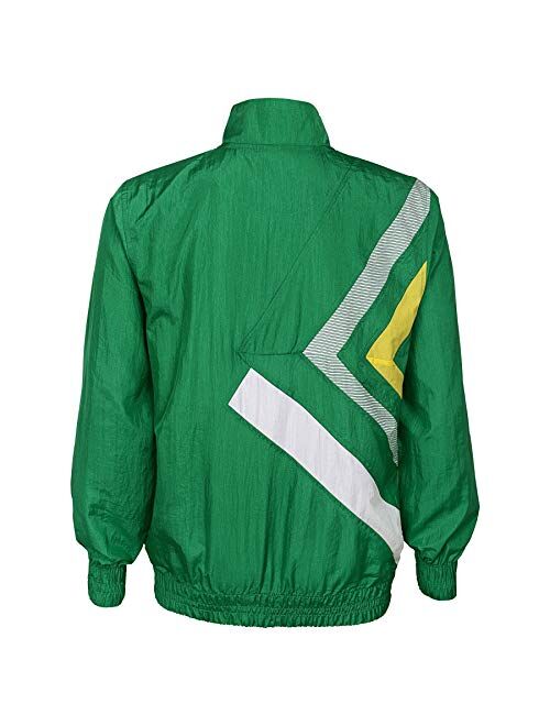 Umbro Men's Full Zip Diamond Jacket, Jelly Bean/Golden Kiwi