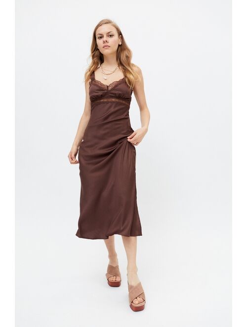 Urban outfitters UO Melody Midi Slip Dress