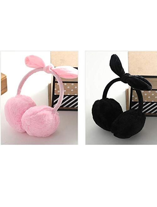 ZYXLN-Earmuffs,Women Girls Winter Warm Earmuffs Cute Cartoon Ear Warmers Winter Outdoor Earmuffs for Running Sports Cycling Daily Wear Cold Weather Ear Muffs (Color : Lig