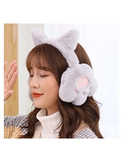 TYYLCZF Ear Muffs for Women-Winter Earmuffs, Female Warm Earmuffs, Ear Bags, Ear Protection Earmuffs, Cold Weather Cute Cat Claws, Korean Ear Caps Fashion All-Match Outdo