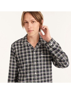 Flannel pajama shirt