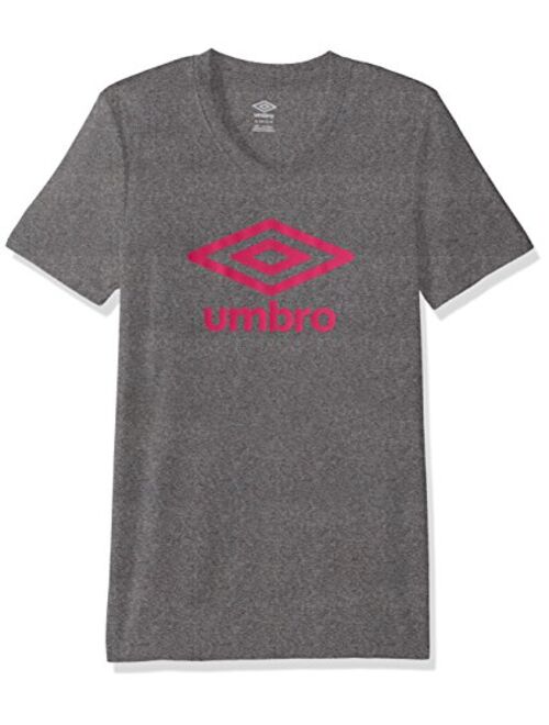 Umbro Girls Logo Climate Short Sleeve Tee