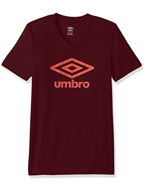 Umbro Girls Logo Climate Short Sleeve Tee