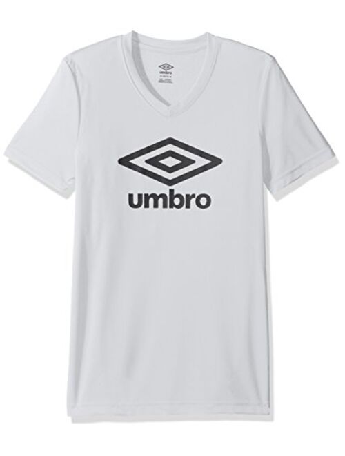 Umbro Girls Logo Climate Short Sleeve Tee