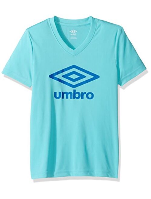 Umbro Girls Logo Climate Short Sleeve Tee