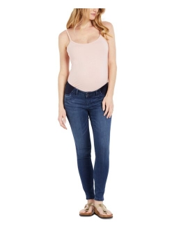 Side-Panel Skinny Maternity Jeans