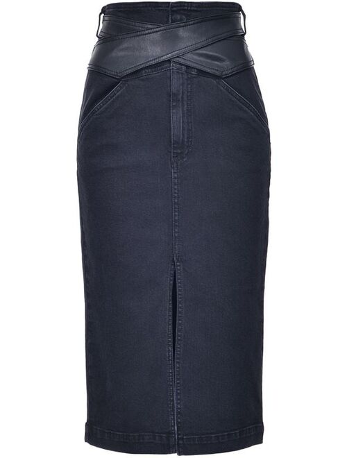 Pinko rear split pencil skirt