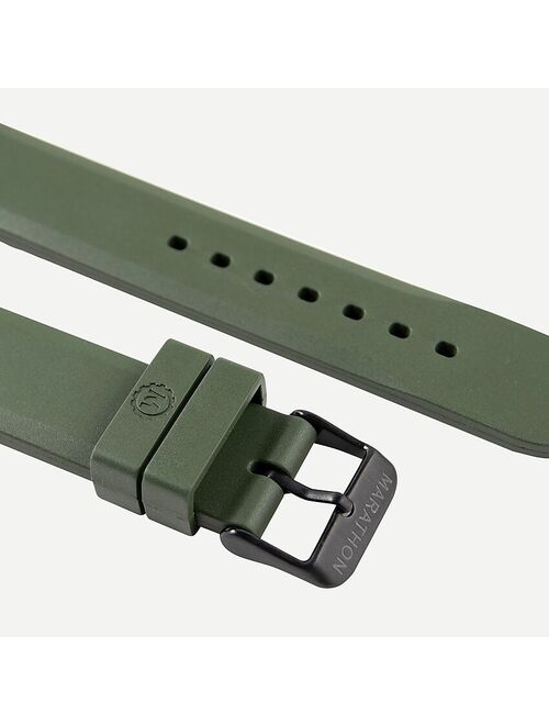 J.Crew Marathon Watch Company™ 20mm Two-piece Rubber Dive Watch Strap