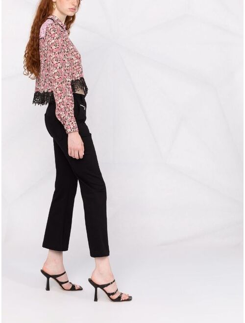 Pinko floral button-down shirt