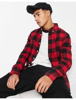 shirt in red buffalo check