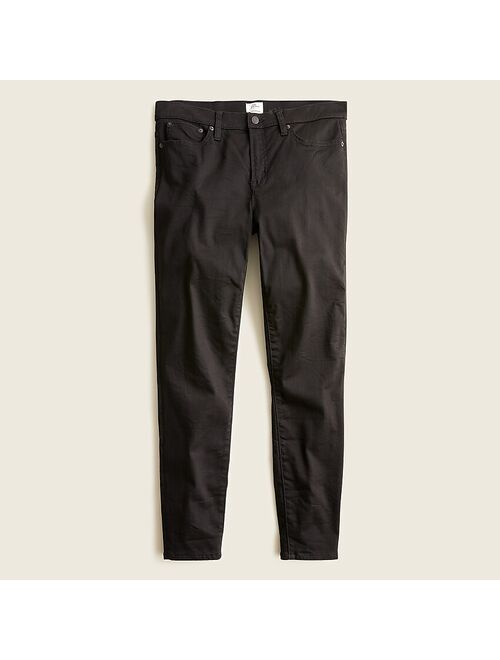 J.Crew 8" stretchy toothpick jean in true black