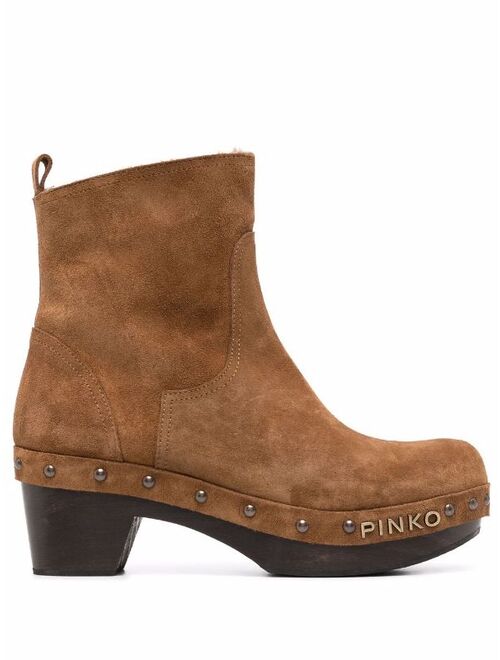 Pinko clog-style ankle boots