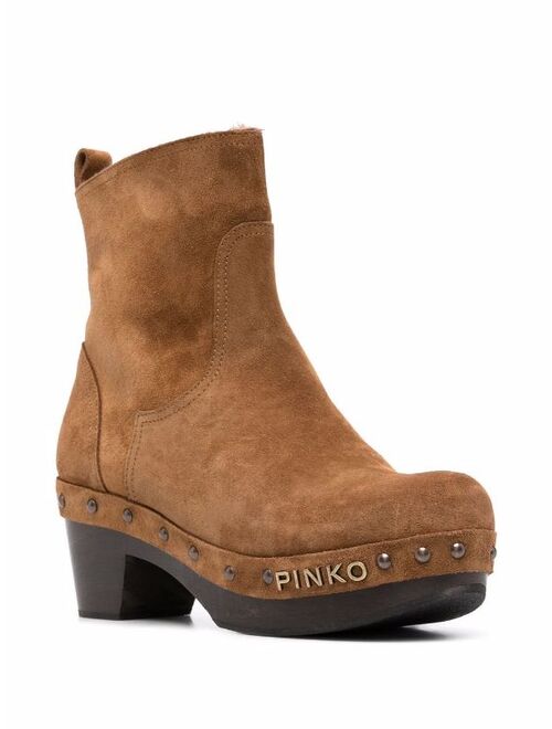 Pinko clog-style ankle boots