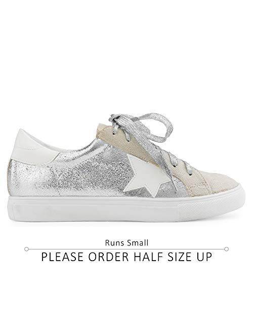 RF ROOM OF FASHION Women's Casual Low Top Trendy Golden Goose dupes Fashion Sneakers Flats