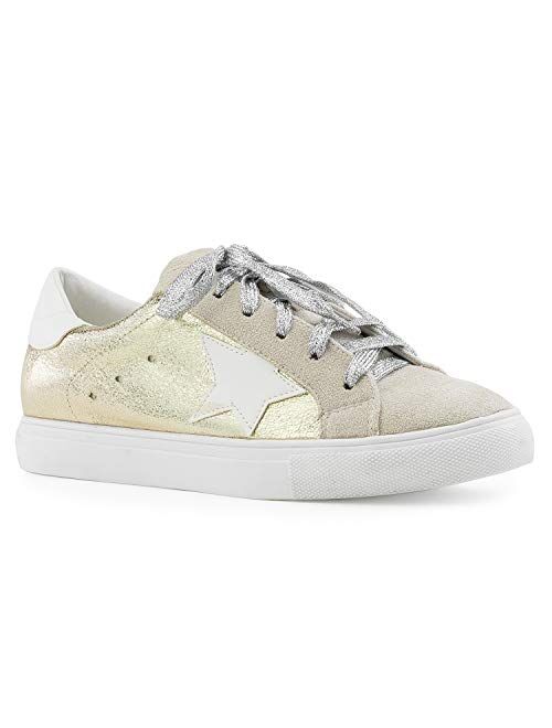 RF ROOM OF FASHION Women's Casual Low Top Trendy Golden Goose dupes Fashion Sneakers Flats