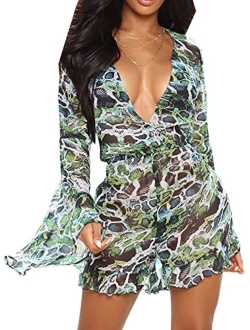 Sxclub Beach Coverups for Women Sleeveless Swimsuit Cover Up Bikini Beachwear Long Dress