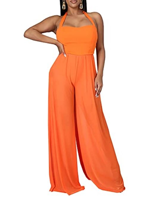 Sxclub Beach Coverups for Women Sleeveless Swimsuit Cover Up Bikini Beachwear Long Dress