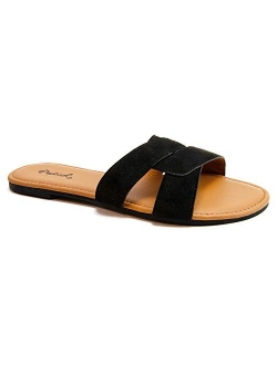 Archer Slides for Women - Crisscross Band Sandals