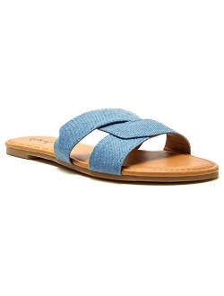 Archer Slides for Women - Crisscross Band Sandals