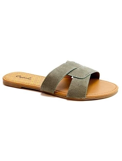 Archer Slides for Women - Crisscross Band Sandals