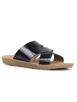 Eppa Sandals for Women - Open Toe Casual Wedge Flip Flop Sandal Slides