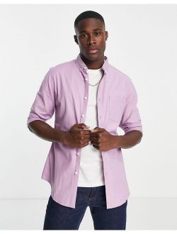 slim oxford shirt in lavender