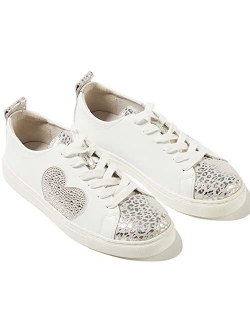 JWJ Women's Tennis Shoes Fashion Sneakers White Golden Goose dupes Skate Shoes Glitter Flats