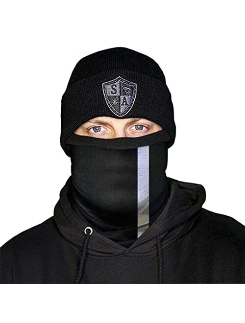 S A Store S A SA Frost Tech Thermal Fleece Face Shield - Winter Face Mask for Men or Women