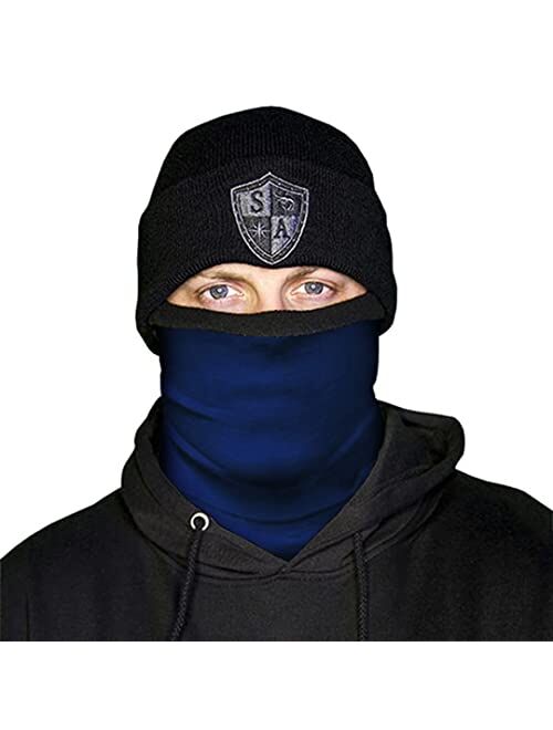 S A Store S A SA Frost Tech Thermal Fleece Face Shield - Winter Face Mask for Men or Women