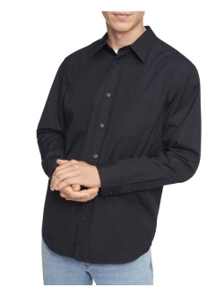 Men's Solid Patch Pocket Button Down Easy Shirt