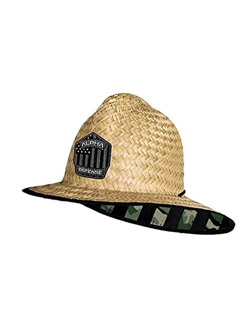 S A Store S A Company Fire Straw Hat - Under Brim Straw Hat for Men and Women - UPF 50+ Sun Hat