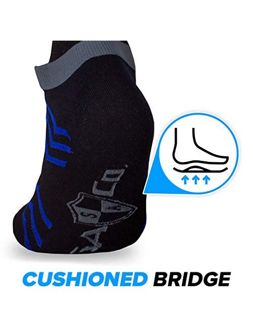 S A Store S A Aztec Blackout Crew Socks for Men & Women - Quick Drying Performance Fiber Blend with Reinforced Toe & Heel