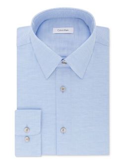 Men's STEEL Classic/Regular Non-Iron Stretch Performance Dress Shirt