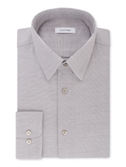 Men's STEEL Classic/Regular Non-Iron Stretch Performance Dress Shirt