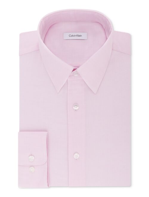 Calvin Klein Men's STEEL Classic/Regular Non-Iron Stretch Performance Dress Shirt