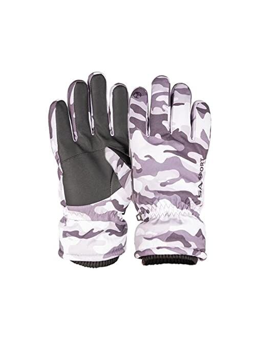 S A Store S A SA Adult Winter Gloves with Fleece Lining for Men Women, Full Finger Touch Screen Warm Thermal Glove