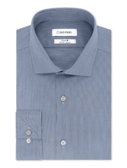 Men's STEEL Slim-Fit Non-Iron Stretch Performance Dress Shirt