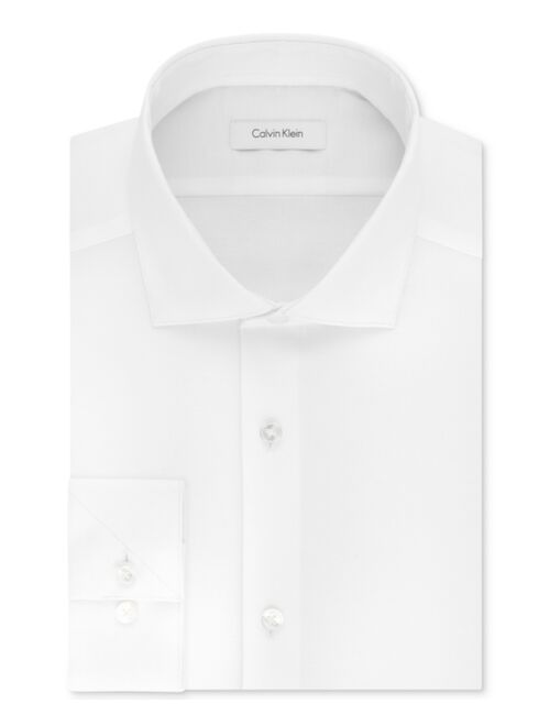 Calvin Klein Men's STEEL Slim-Fit Non-Iron Stretch Performance Dress Shirt