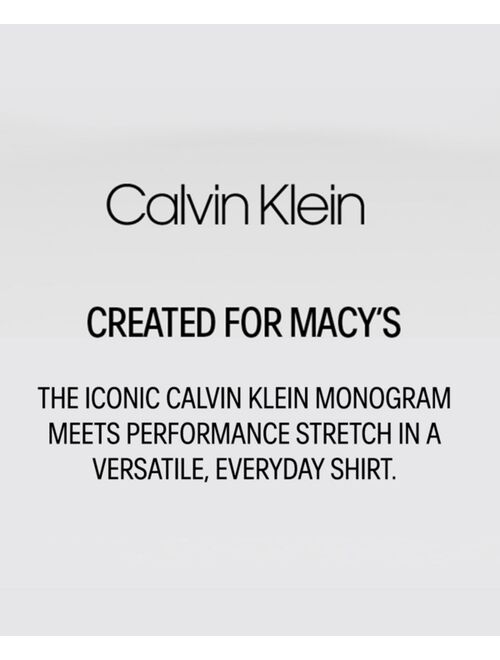 Calvin Klein Logo Slim Fit Stretch Collar Dress Shirt, Online Exclusive