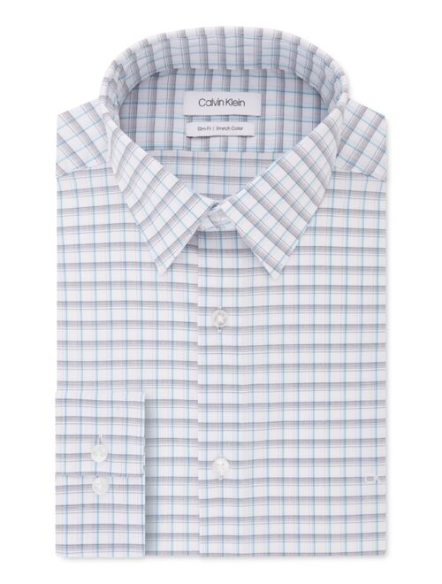 Calvin Klein Logo Slim Fit Stretch Collar Dress Shirt, Online Exclusive