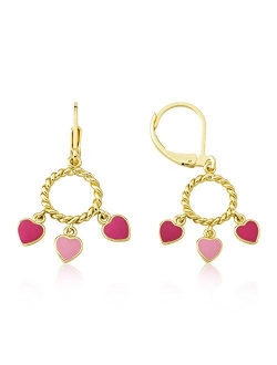 14K Gold Plated Multiple Dangle Earrings