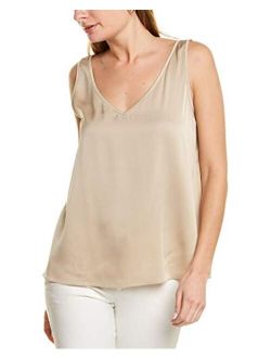 St. John Stretch Silk-Blend Top